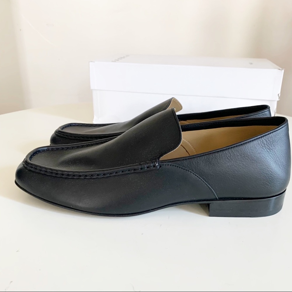 Sandro Paris .  Noir Leather Slip On Loafers EU 45